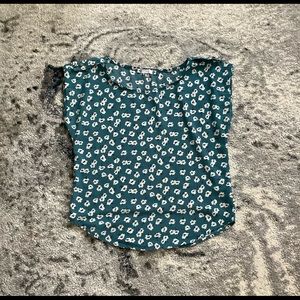 Iris floral blouse